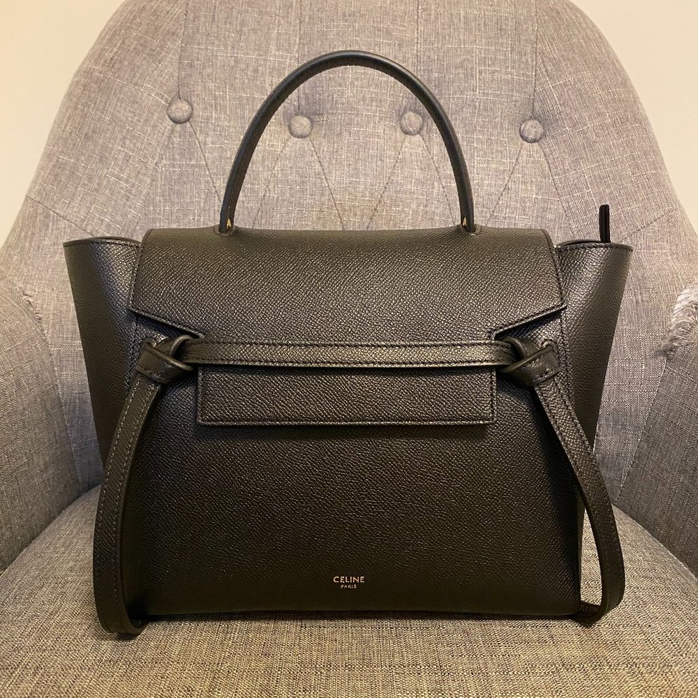 ❌SOLD❌Celine Grained Calfskin Micro Belt Bag Black